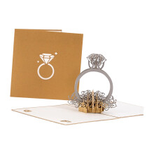 3D Popup Valentine Greeting Card User Friendly Paper DIY-1