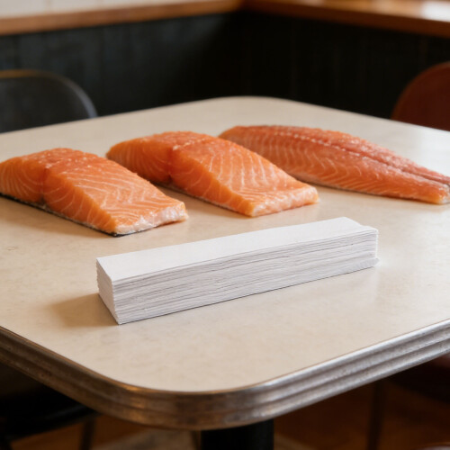 Salmon Freshness Lock Absorbent Paper Sheets for Raw Fish Prep 2