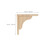2Pcs Natural Wood Triangle Brackets Strong Floating Shelf Supports 2