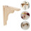 2Pcs Natural Wood Triangle Brackets Strong Floating Shelf Supports 6