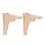 2Pcs Natural Wood Triangle Brackets Strong Floating Shelf Supports 7