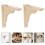 2Pcs Natural Wood Triangle Brackets Strong Floating Shelf Supports 10
