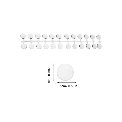 120St Nagelkleuren Display Plastic Manicure Tips Transparant 1