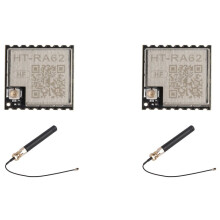 2X Ht-Ra62 Lora-Serienmodul mit Antenne 868-915 Mhz Sx1262 Spread-Spectrum-Kommunikationsmodul mit Geringem Stromverbrauch