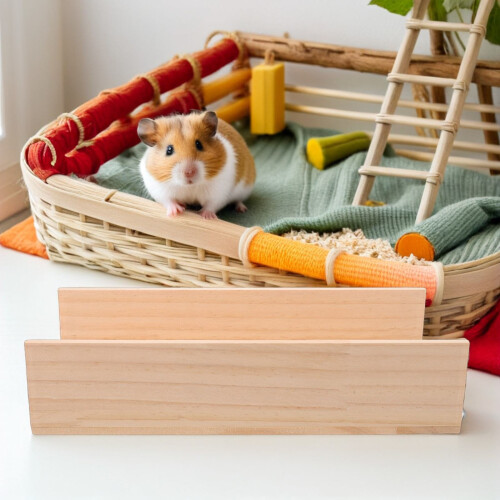 Light Yellow Hamster Cage Decorative Slide Small Pet Climbing Toy 2