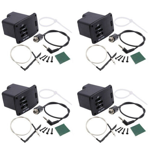 4X Pickups UK-2000 Ukulele  Guitar Pickup 2 Band UK2000 EQ Equalizer System per Ukulele Guitarra