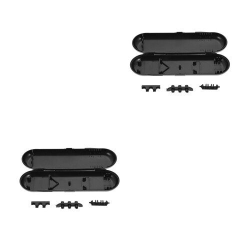 2Pcs Black Plastic Darts Case Portable Organizer Durable Storage Box 1
