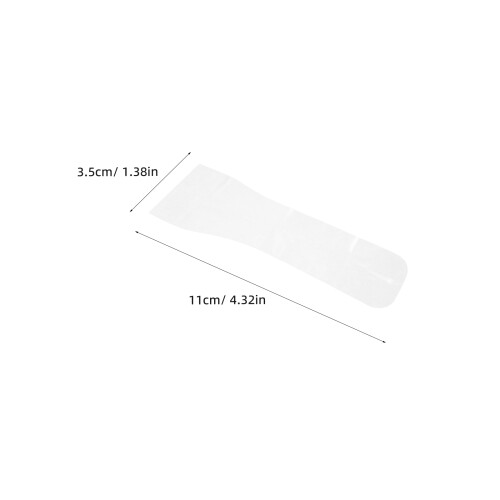 300Pcs Plastic Clear Protective Bite Block Covers for Dental Clinics 1