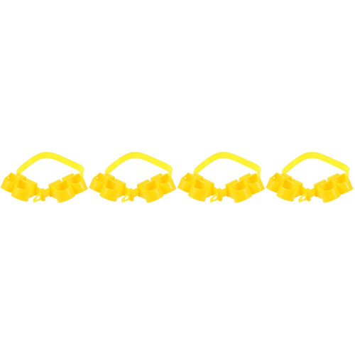 4Ensembles Sangles Résistantes Jaunes Pour Fixation Support Arbre 2