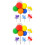 10Pièces Décorations Cupcake Ballons Multicolores Pour Fête Et 4