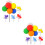 10Pièces Décorations Cupcake Ballons Multicolores Pour Fête Et 5
