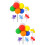 10Pièces Décorations Cupcake Ballons Multicolores Pour Fête Et 6