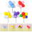 10Pièces Décorations Cupcake Ballons Multicolores Pour Fête Et 8