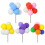 10Pièces Décorations Cupcake Ballons Multicolores Pour Fête Et 9