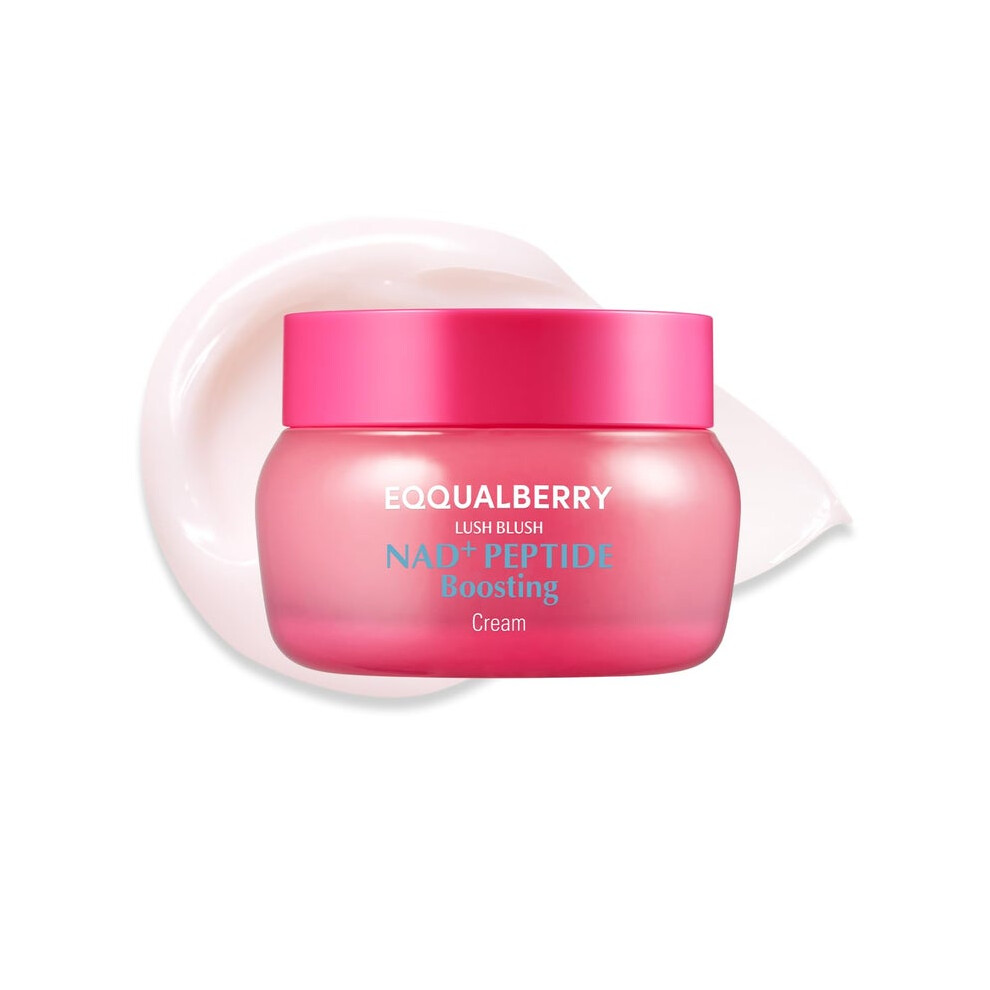 Eqqualberry NAD+ Peptide Boosting Cream | Anti-Aging Moisturizer, Skin Barrier Repair Cream, Korean Skincare Anti-Wrinkle - 50ml