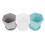 3Sets Durable Plastic Succulent Planters for Home Garden with Tray Set 4