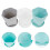 3Sets Durable Plastic Succulent Planters for Home Garden with Tray Set 5