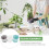3Sets Durable Plastic Succulent Planters for Home Garden with Tray Set 10