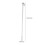 2Pcs White Plastic Drapery Pull Rods for Easy Curtain Operation 2