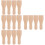 16Pcs Khaki Wood Spatula for Butter Multi-Purpose Baking Cream 6
