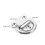 2Pcs Folding Heavy Duty Stainless Steel D-Ring Tie Downs for Trailers 2