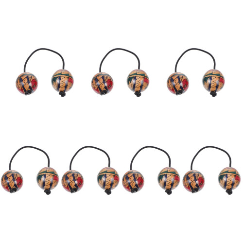 7Pcs Lightweight Hand-Painted Rhythm Balls Assorted Color for Bands 2