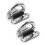 2Pcs Folding Heavy Duty Stainless Steel D-Ring Tie Downs for Trailers 10