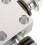 Silver Motorcycle Brake Line 4-Way Tee Aluminum Hydraulic Coupling 4