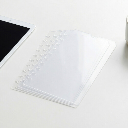 15Pcs Colored Index Tab Dividers Plastic Ring Binder for School Use 2