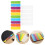 15Pcs Colored Index Tab Dividers Plastic Ring Binder for School Use 7