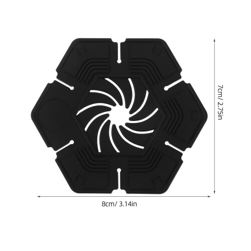 4Pcs Universal Black PVC Wiper Hole Covers Car Windshield Protector 1