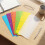15Pcs Colored Index Tab Dividers Plastic Ring Binder for School Use 8