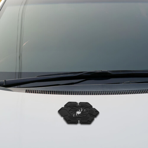 4Pcs Universal Black PVC Wiper Hole Covers Car Windshield Protector 2