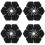 4Pcs Universal Black PVC Wiper Hole Covers Car Windshield Protector 5