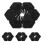 4Pcs Universal Black PVC Wiper Hole Covers Car Windshield Protector 11