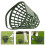 50Pcs Durable Green Plastic Golf Ball Container for Range Practice 10