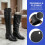 8Pcs Boot Form Keeper Inserts Black PVC for Tall Boots Shape Holders 6