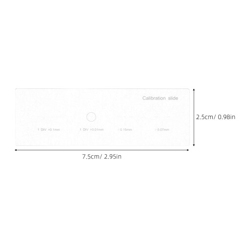 Microscope Calibration Ruler Slide Plastic 0.01mm 100 Divisions 1