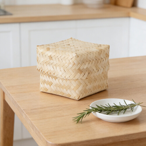 Small Bamboo Sticky Rice Steamer Basket Handmade 2