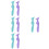 8Pcs Multi-Angle Silicone Eyeliner Stencils Aid for Precise Eye Makeup 6