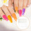 White Full Cover Fake Nail Tips Clear False Nails for Manicure 10