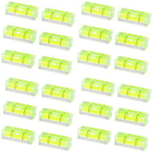 24Pcs Bubble Spirit Level 10X10X29mm Square Levels for Wall Frames Art Displays Picture Hanging RV Tripod Measuring