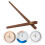 3Sets Light Brown Wooden Clock Hands for Wall Clock Repair DIY Kit 6