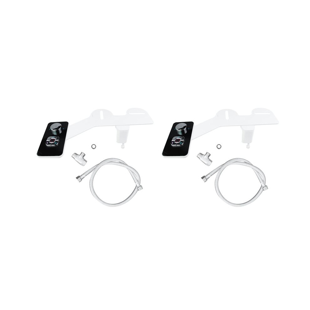 2X Bidet Attachment Non-Electric Bidet Toilet  Sprayer with Pressure Controls Dual Nozzles for Frontal Rear Wash A