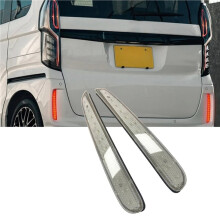6x for NBOX 2023-2024 Car LED Rear Bumper Light Rear Fog Lamp Parking Warning Light Reflector Taillights White