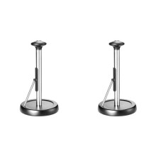 2X Paper Towel Holder, Standing Paper Towel Organizer Roll Dispenser for Kitchen Countertop Home Dining Table