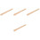 4Pcs Easy Install Khaki Wooden Handle Replacement for Camping 2