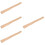 4Pcs Easy Install Khaki Wooden Handle Replacement for Camping 6