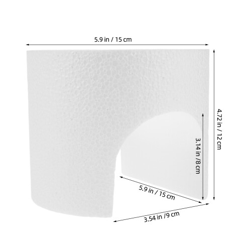 White Foam Train Layout Tunnel Prop Unpainted for Model Scenery 1