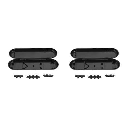 2Pcs Durable Black Plastic Darts Holder Oval Case Portable Organizer 2
